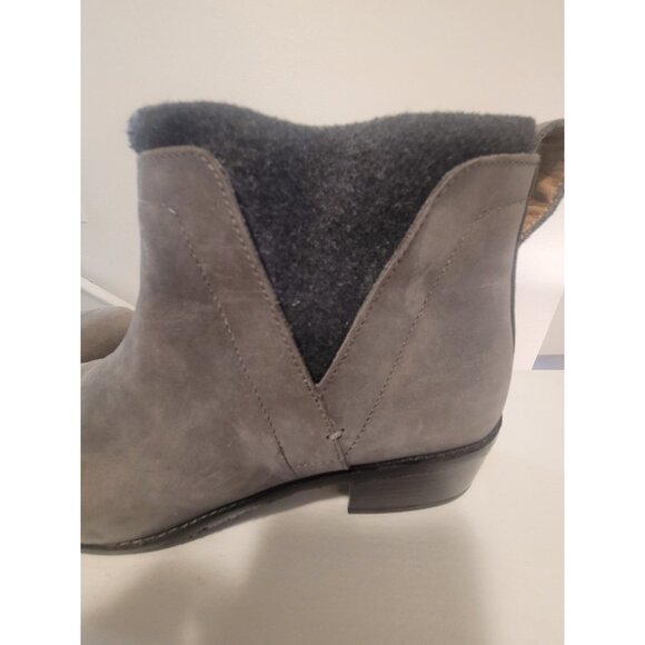 Vionic Women’s Jocelyn Suede Gray Weather Resistant Side Zip Booties  Size 9.5 - Picture 4 of 9